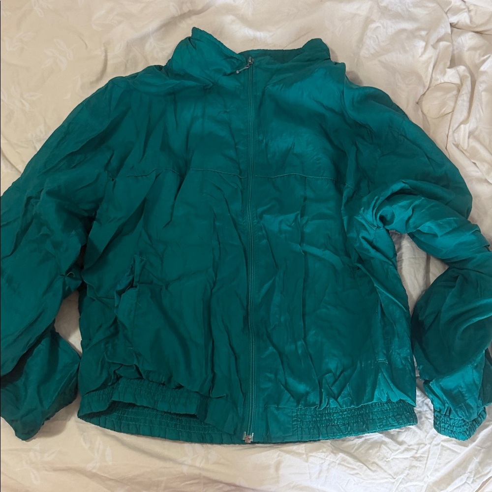 McGregor Teal Lightweight Bomber Jacket windbreaker